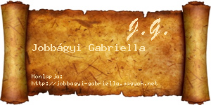 Jobbágyi Gabriella névjegykártya