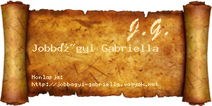 Jobbágyi Gabriella névjegykártya
